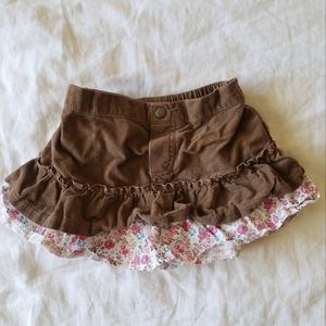 Courderoy Brown Skirt
